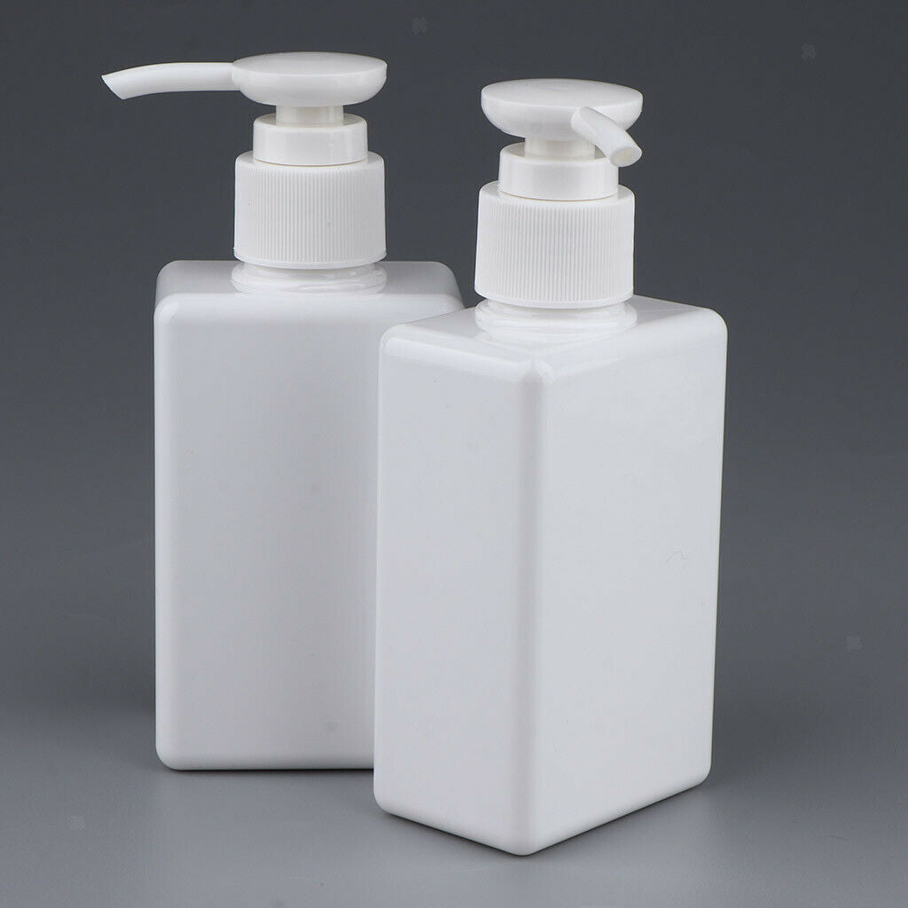 6x 150ml PET Empty Flat Pump Bottles Containers Storage Holder for Emulsion