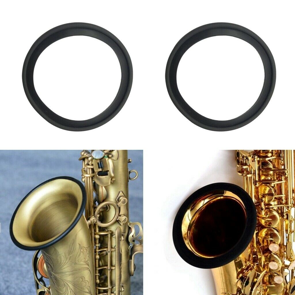 Silicone Sax Saxophone Noise Mute Ring Silencer Dampener Parts 11cm