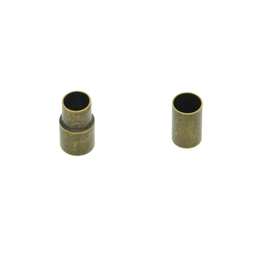 10x Leather Kumihimo Bracelet Glue In Magnetic Clasps for Jewelry Making 4mm