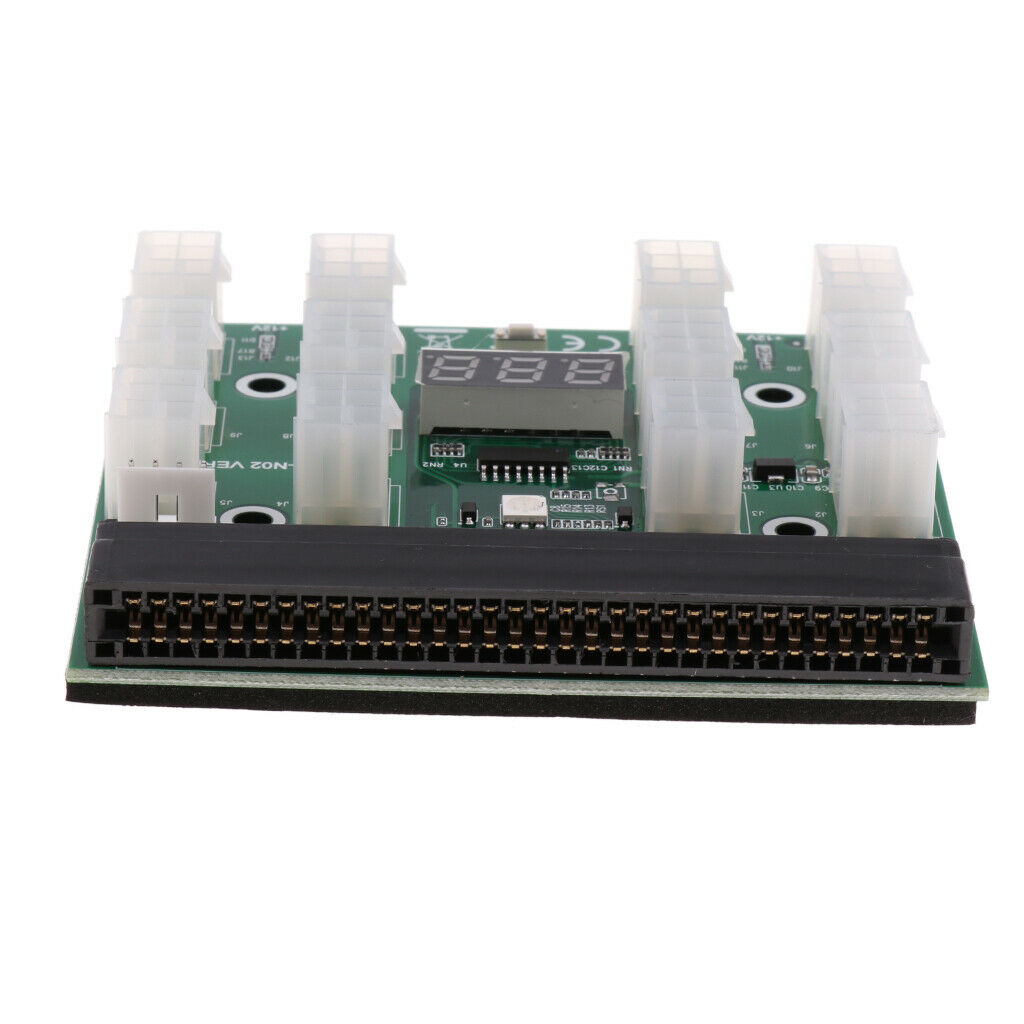 1200w/750w PSU Breakout Board   ZEC Mining GPU 12V W/ Power Button