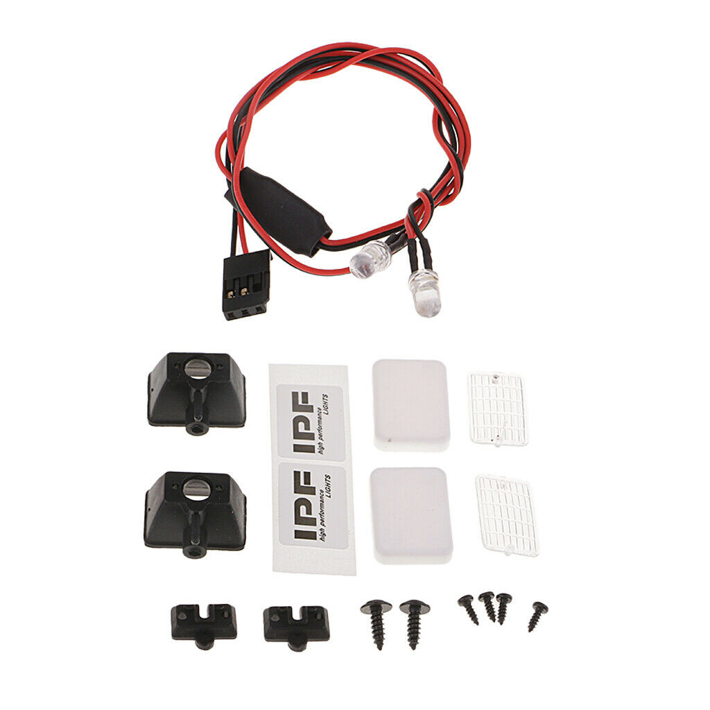 1/10 Scale RC Car LED Lamp Lights 2Pc for RC4WD  HSP HPI DIY Accessory