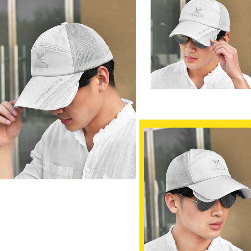 Outdoor Sports Hats Cycling Running Fishing Caps Anti-Sun Gray