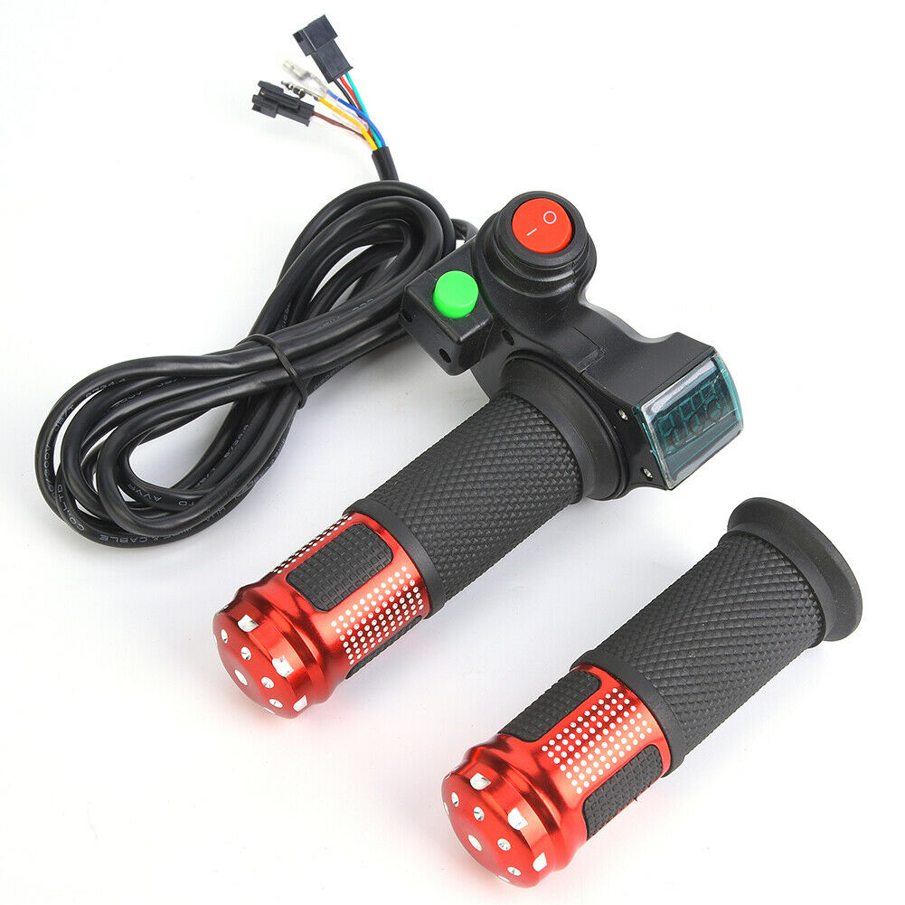 Ebike Scooter 12-99V Electric Bicycle Voltage Display Twist Throttle Handlebar