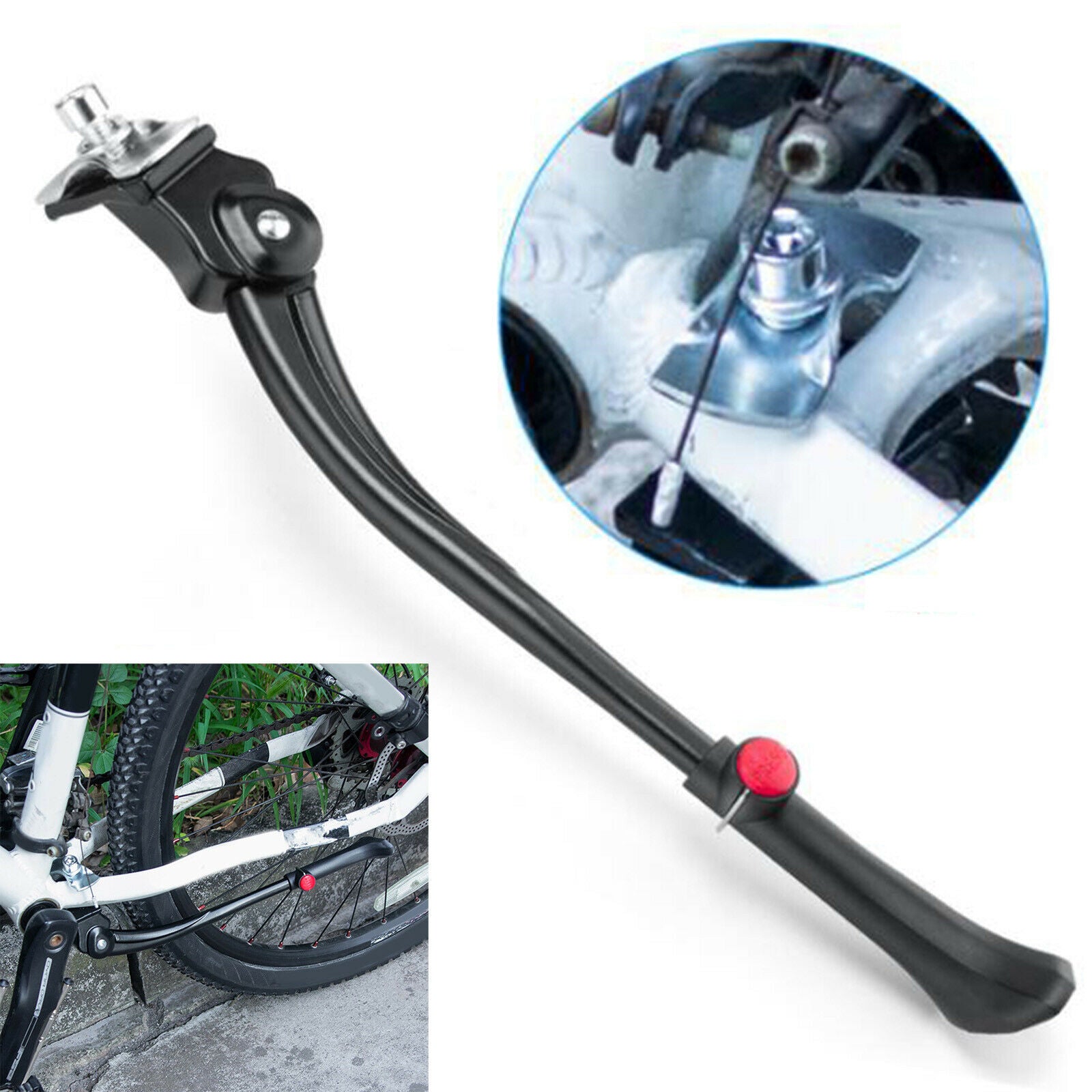Bike Stand Heavy Duty Easy Installation Bike Side Kickstand for MTB Mens