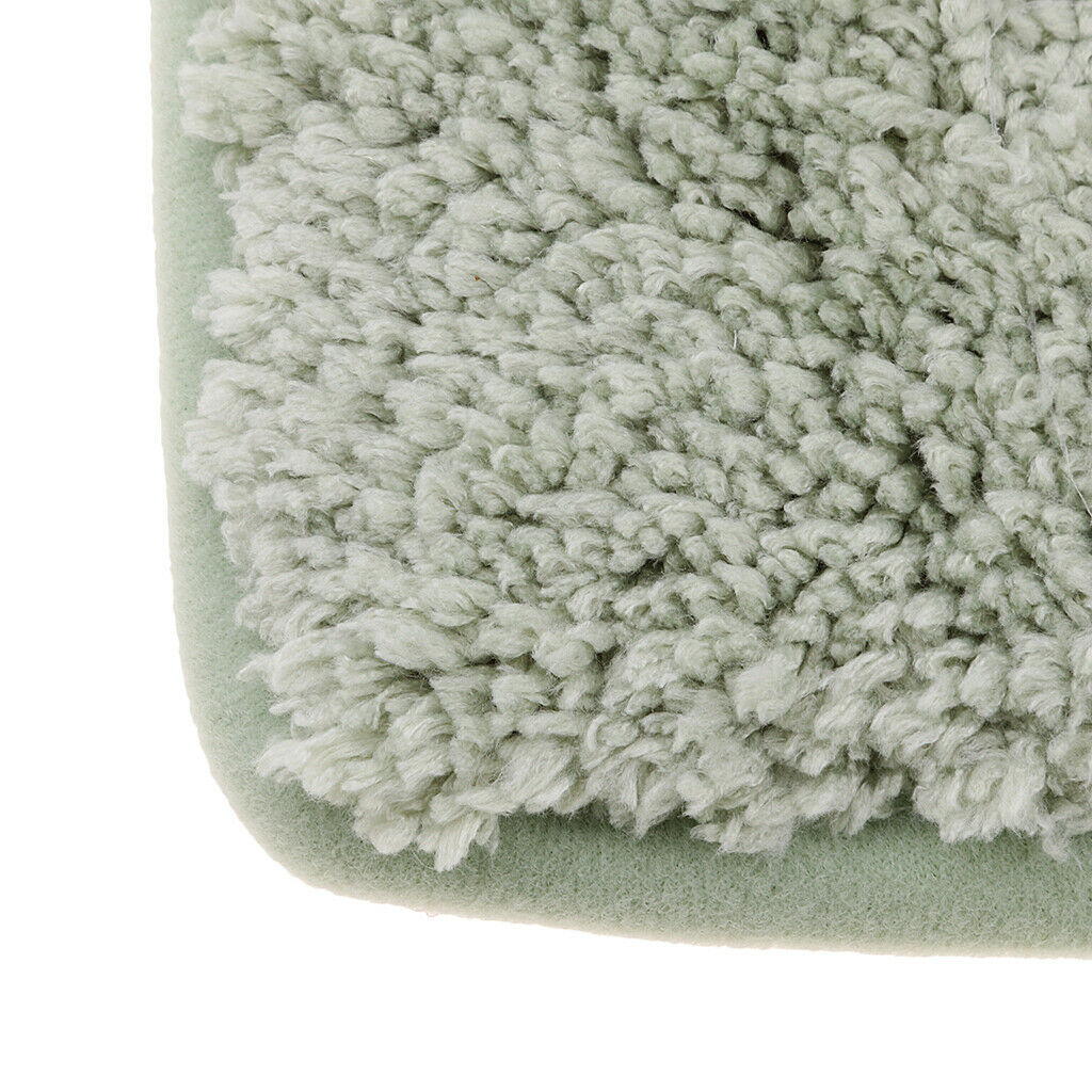 Bathroom Non-Slip Door Mat Bathmat Floor Rug Pure Color Light Green 60x90cm