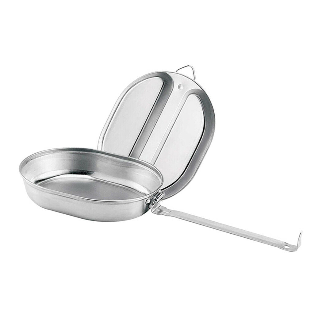 Lightweight Tableware Stainless Steel Lunch Box Storage Cooking for Hunting