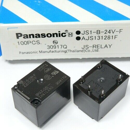 [3pcs] JS1-B-24V-F Relay 24VDC 10A THT