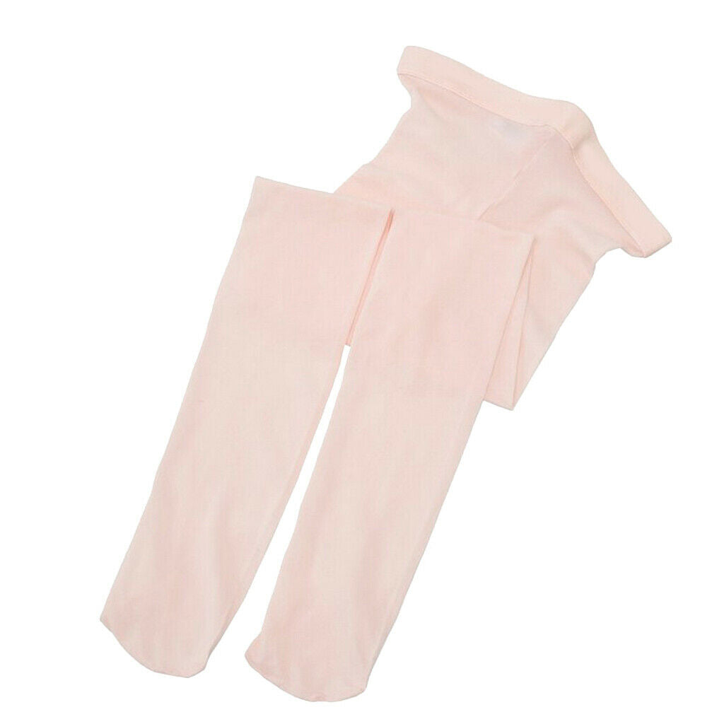 Girls Soft Pantyhose Tights Stockings Ballet Dancewear Velvet Light Pink S