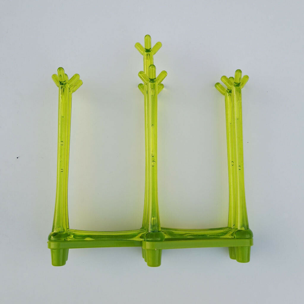 Plastic Retractable Drying Rack Drinking Glass Drainer Stand For Countertop