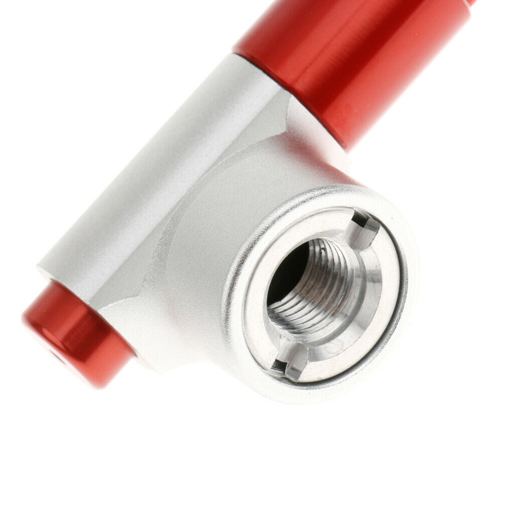 2PC Mini Aluminium CO2  Bike Tire Air Pump Tyre Inflator - Red