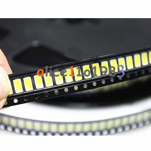 50PCS 120° SMD SMT -EE132 5730 White 6050-7000K LED Light Bead 50-55LM 3.3V-3.6V