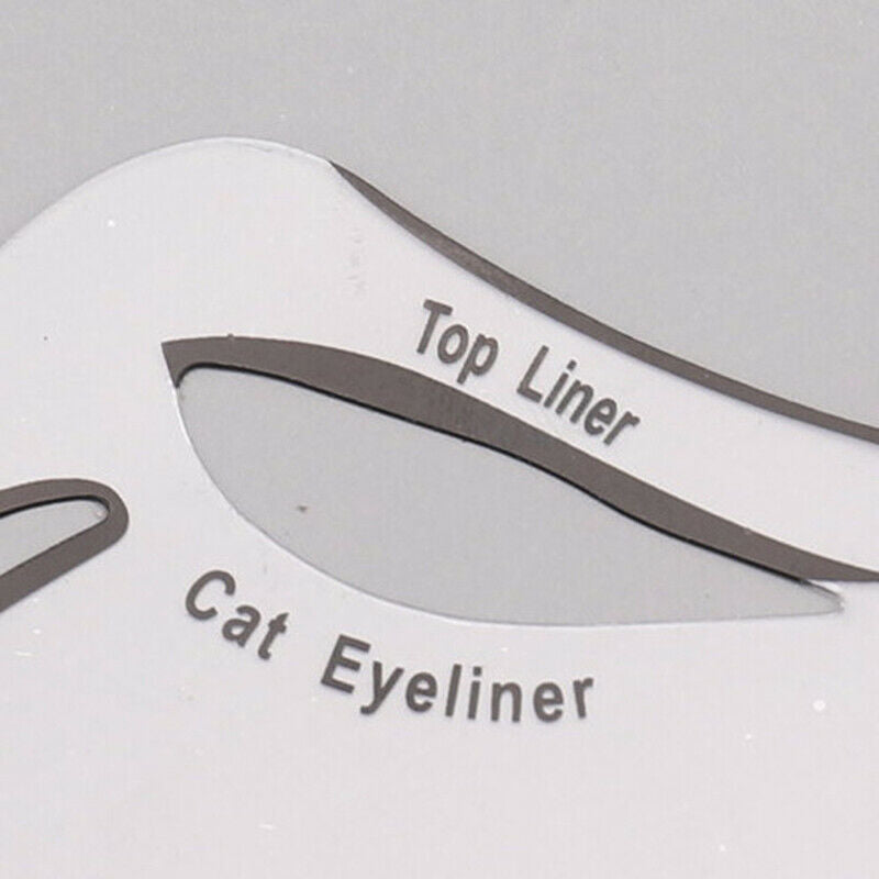 Cat Eyeliner Stencils Winged Eyeliner Stencil Models Eyebrows Card Makeup.l8