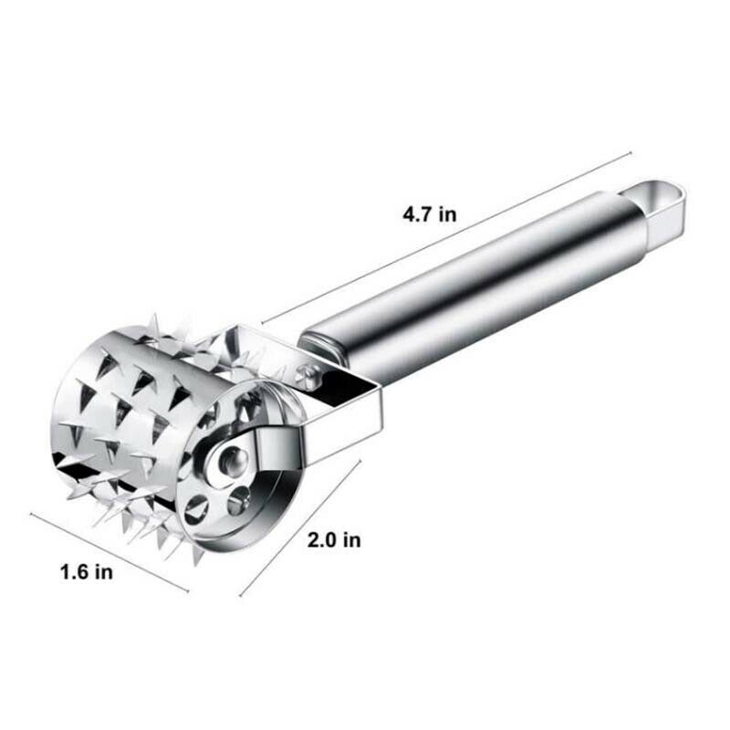 Stainless Steel Beef Steak Pork Fish Meat Hammer Tenderizer Kitchen Malle.l8