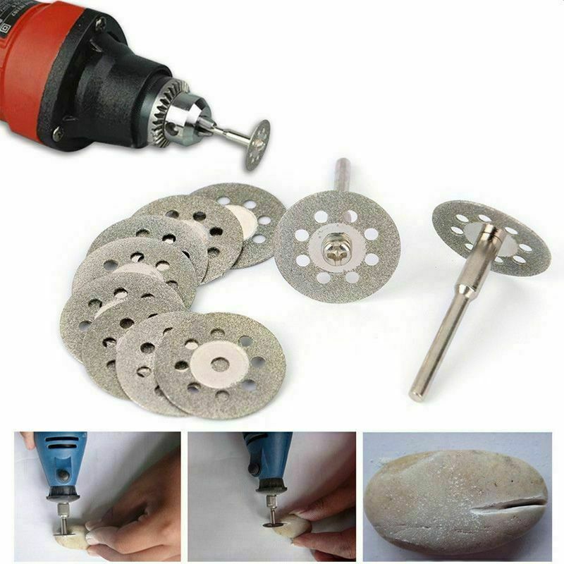 10Pcs Emery Diamond Electric Grinder Blade Mini Diamond Cutting Blade