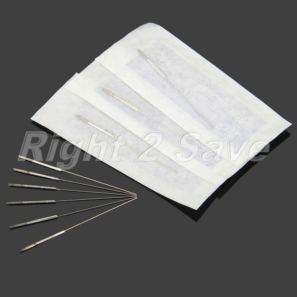 50pcs 5R Eyebrow Tattoo Needles Permanent Makeup Medical Grade Stainless Steel