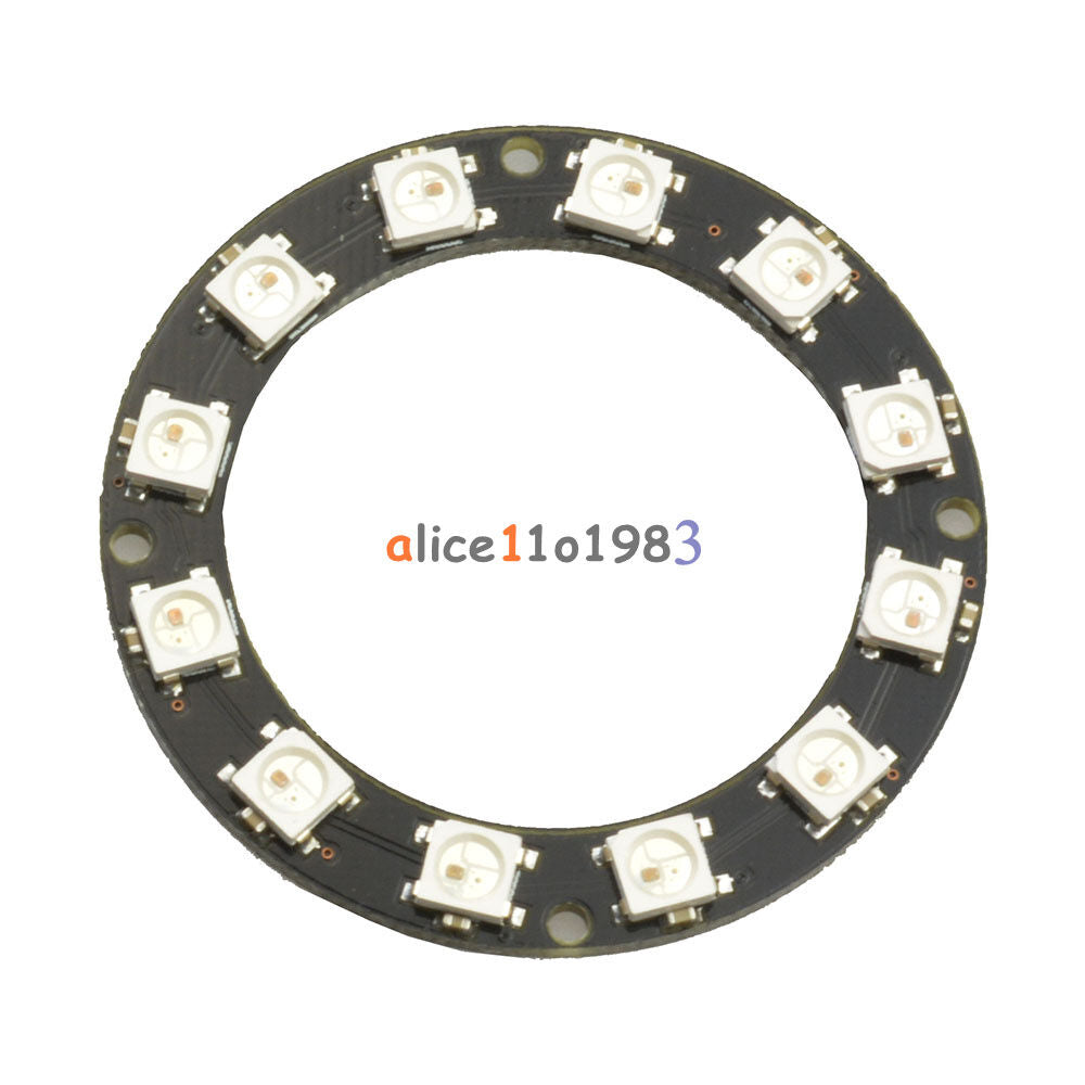 WS2812 5050 12-Bit RGB LED Ring Round Decoration Bulb Perfect For Arduino
