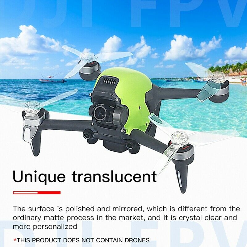 4Pcs Aircraft Transparent Blade Propellers PC Blade Propeller for DJI FPV CrosJ8