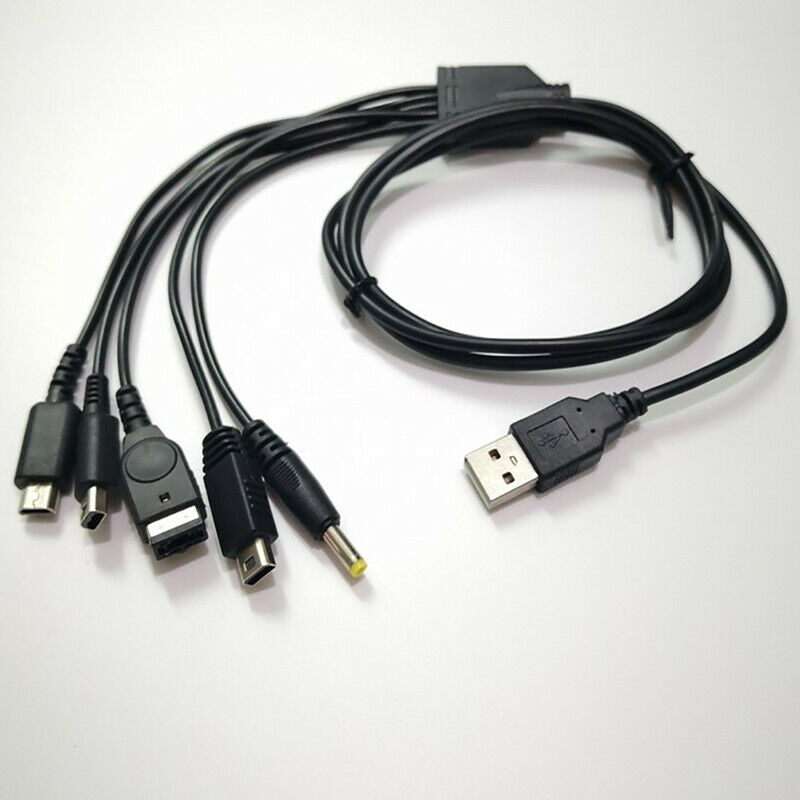 5 in1 USB Multi-Function Charger Charging Cable Cord fit for Game cons LpD TL