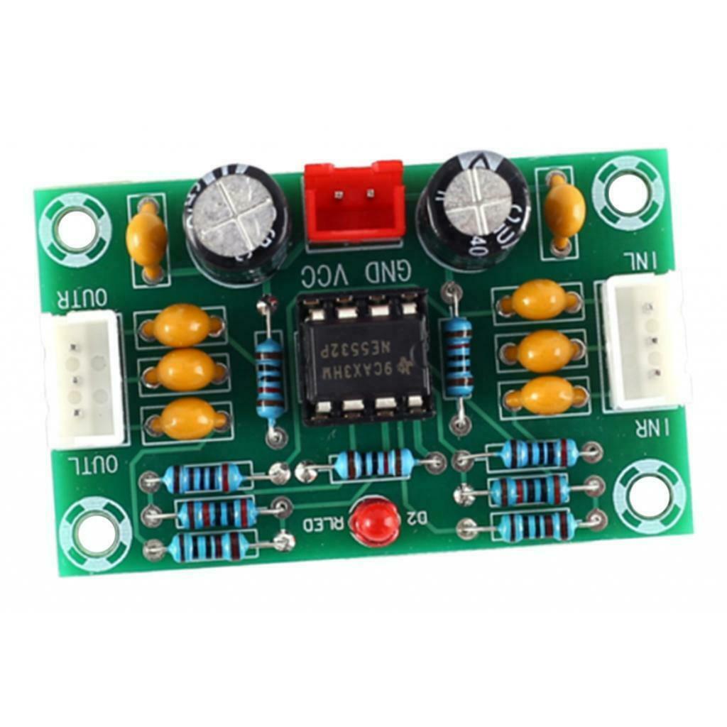 NE5532 OP AMP Preamp Pre-amplifier Module 2CH DC 12-30V Stereo Wide Voltage
