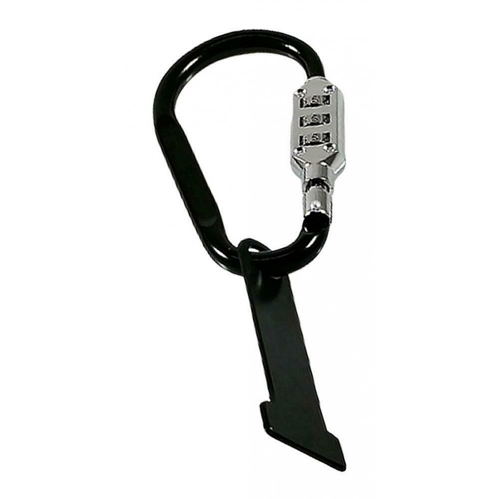 Durable Metal Anti-theft Black Helmet Security Code Lock Motorcycle Accessories