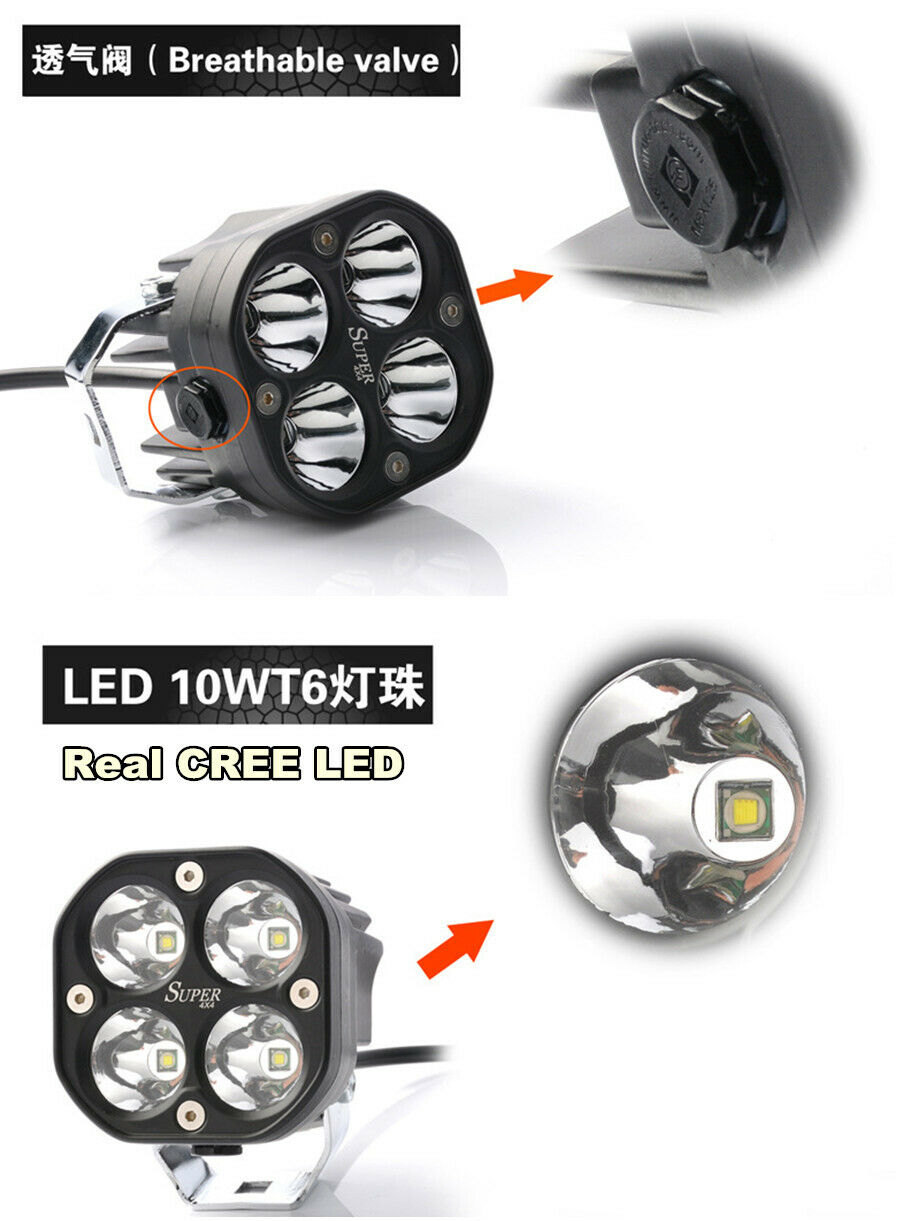 Super Bright 3'' 40W Cree LED Work Headlight Fog Light Spot Beam Motorcycle Car