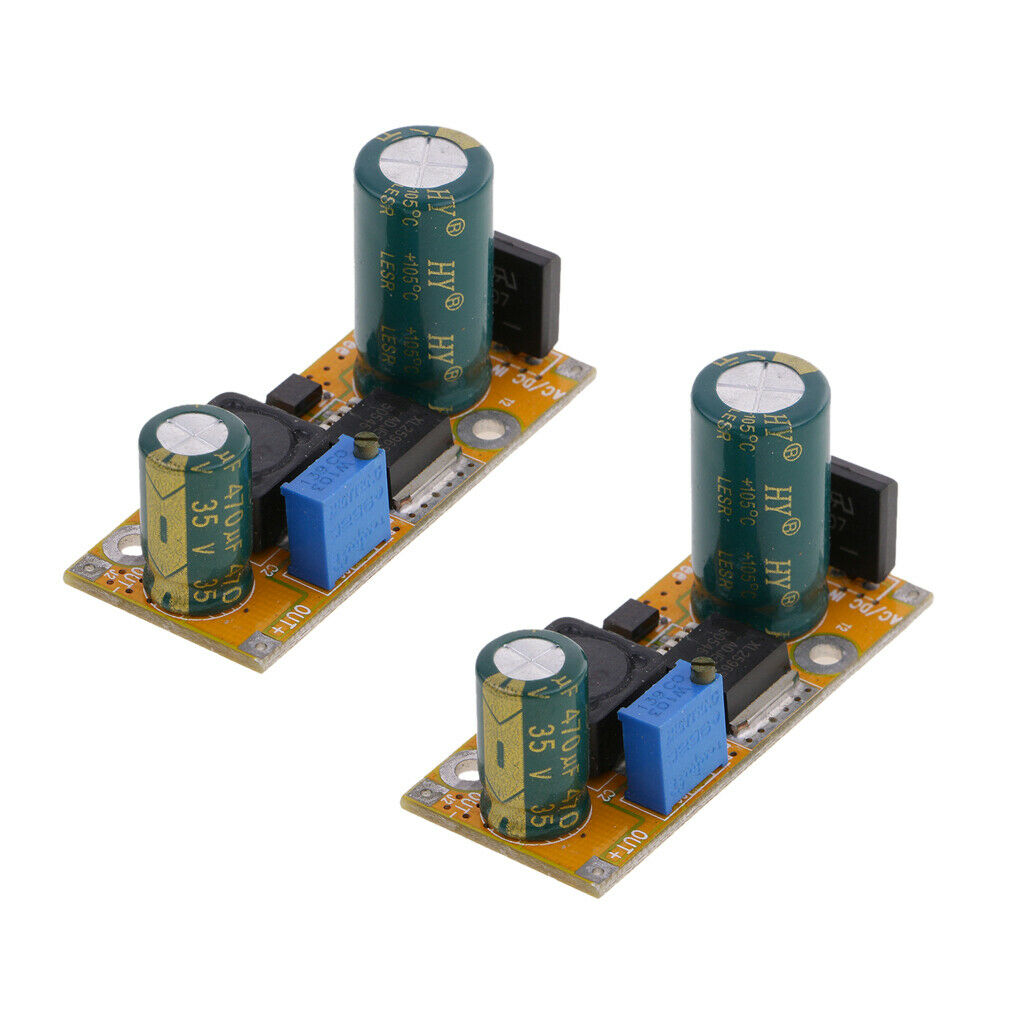 2Pcs AC 24V to DC 12V LM2596 Adjustable  Power Converter Module