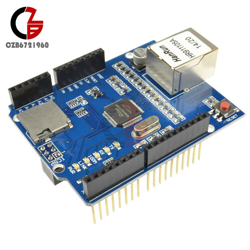 2PCS Ethernet Shield W5100 For Arduino Board UNO MEGA2560 R3 ATMega 328 1280