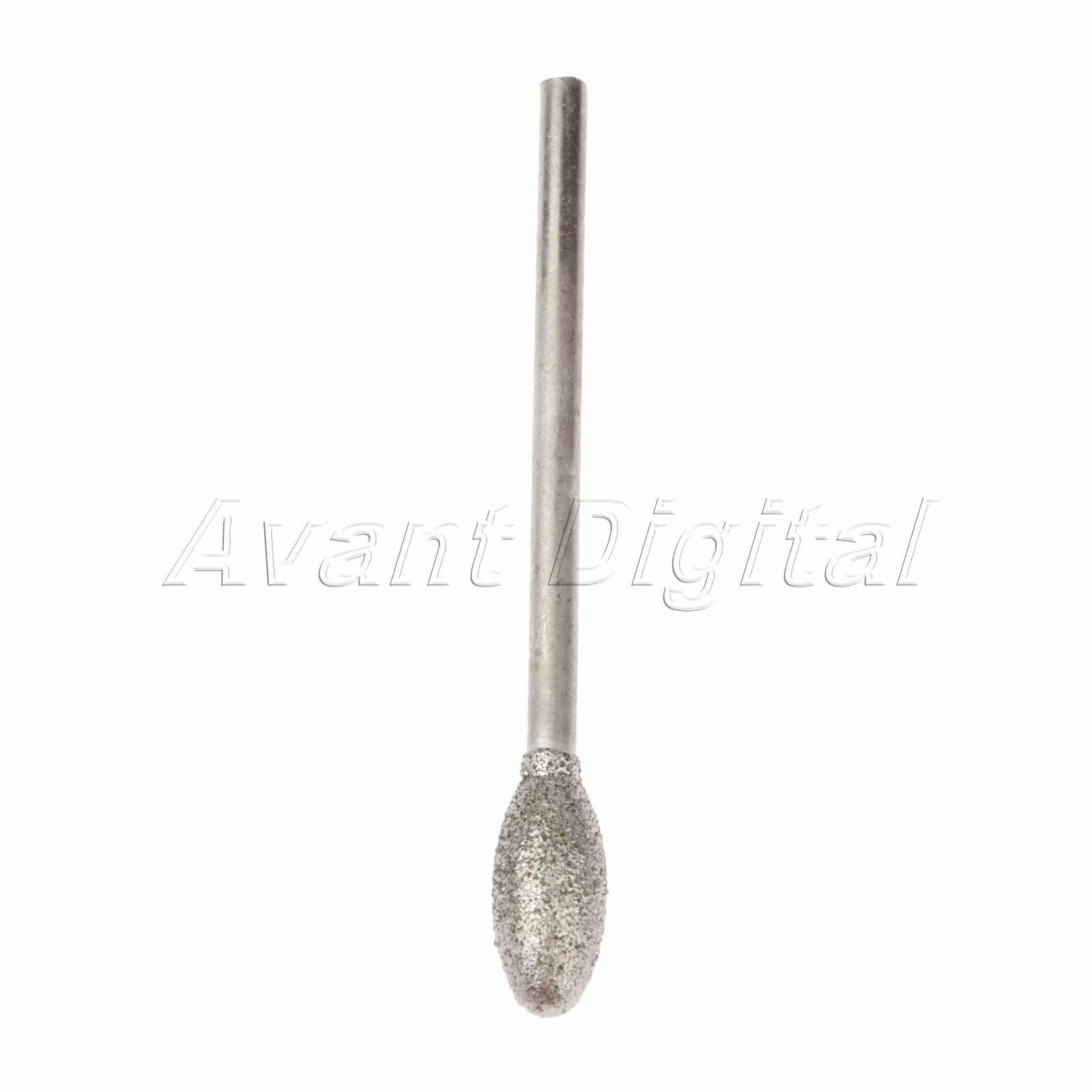 Oval Precision Diamond Grinding Head Abrasive Carving Ceramic Jade 2.35mm Shank