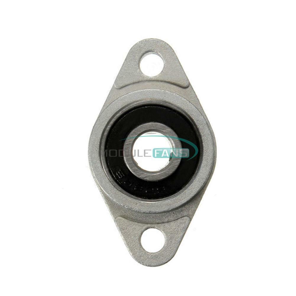 1 Pair New 8mm Bore Diameter KFL08 Pillow Block Bearing Flange Block Bearings