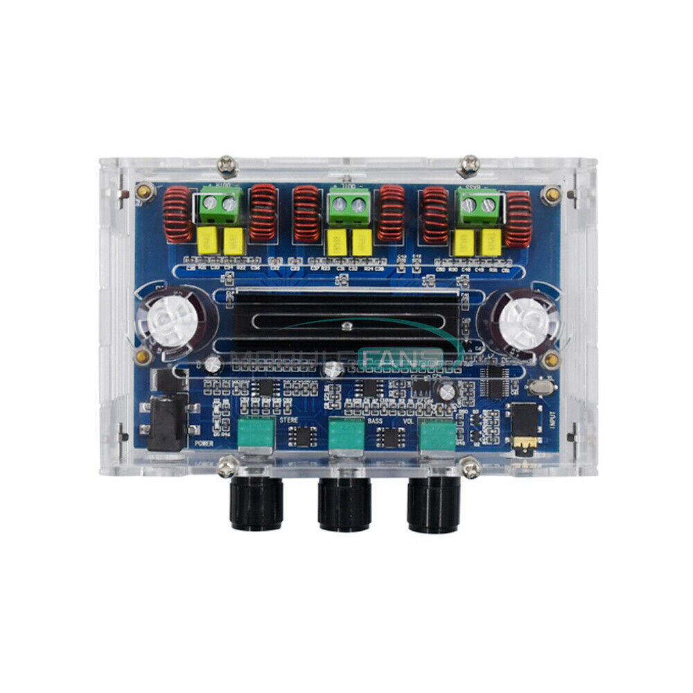 Bluetooth 5.0 Digital  High Power Amplifier Board TPA3116D2 2.1 Channel w/ Shell