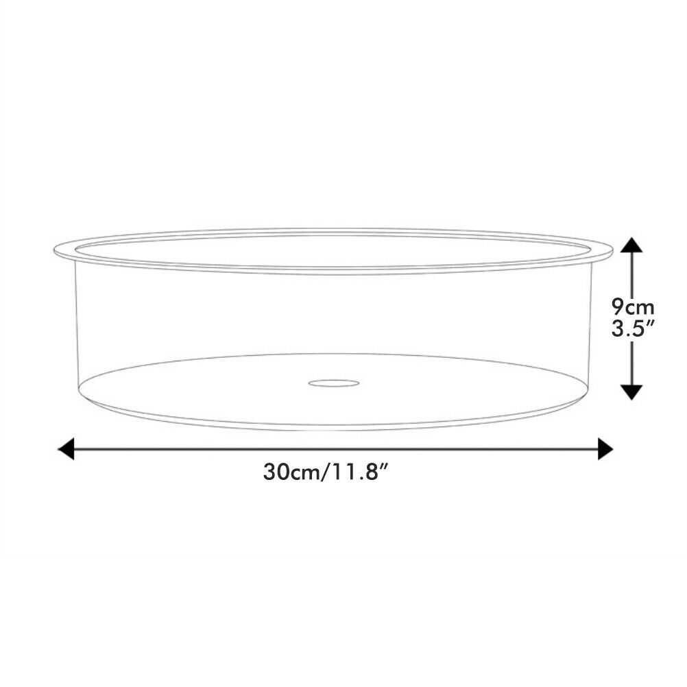 Rotating Storage Tray Kitchen Cabinet table Condiment Holder Cosmetic Organizer