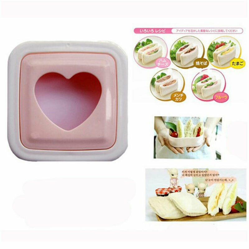 Portable Love Heart Shape Sandwich Bread Toast Maker Mold Mould Cutter DI.l8