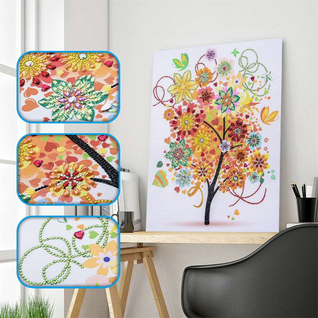 Tree Special Shaped 5D Diamond Painting Rhinestone Pictures for Living Room