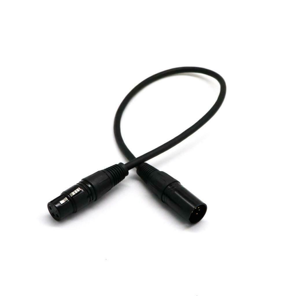 Stage Equipment 5-Pin Male to 3-Pin Female XLR Turnaround DMX Adapter Cable