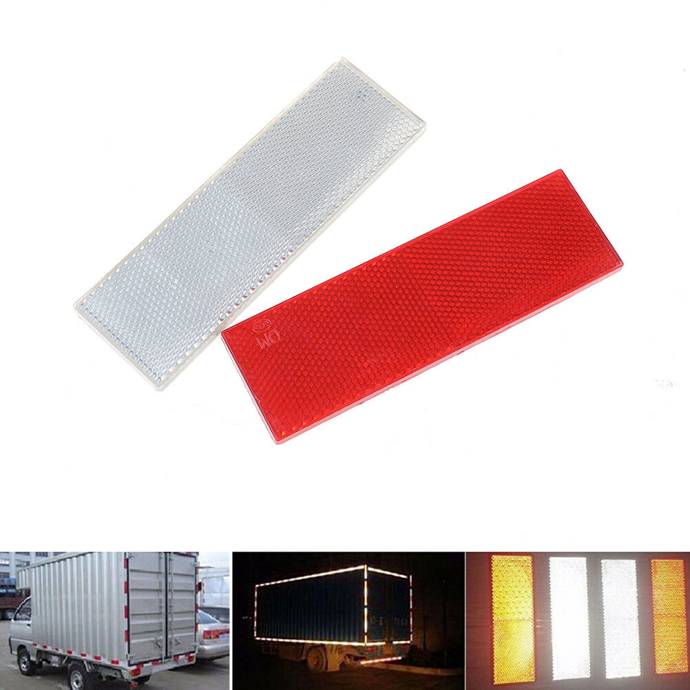 1PC red warning reflective safety plate reflector stickers for car truck DD