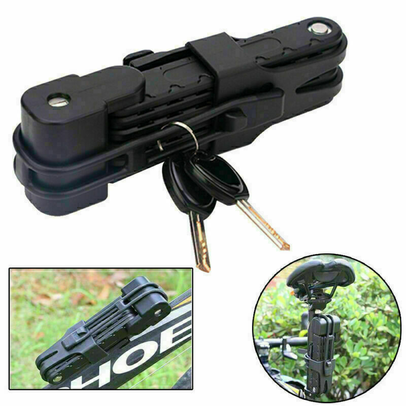 Folding Bicycle Cable Lock Steel Bike Security Anti-Theft Combination MTB Road