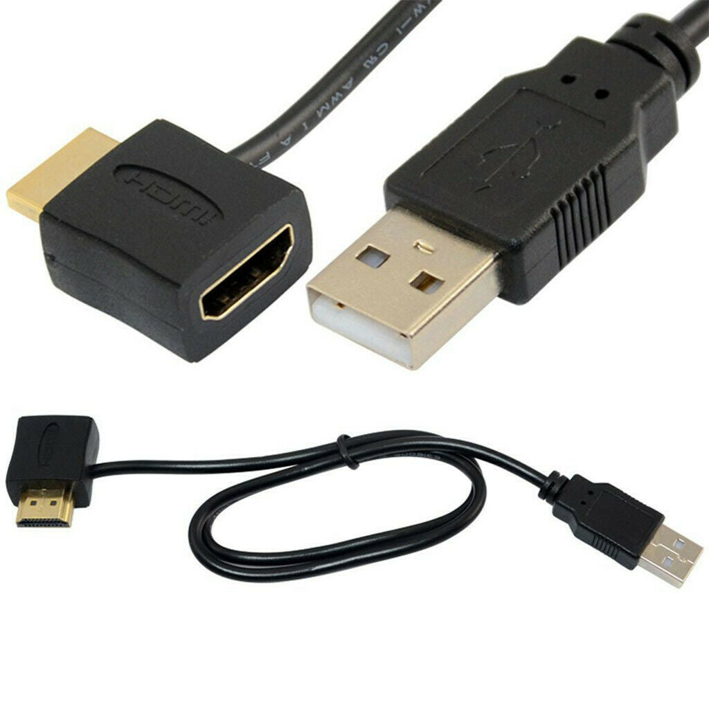 Male To Female Adapter Connector +USB 2.0 Charger Power Supply Cable Cord