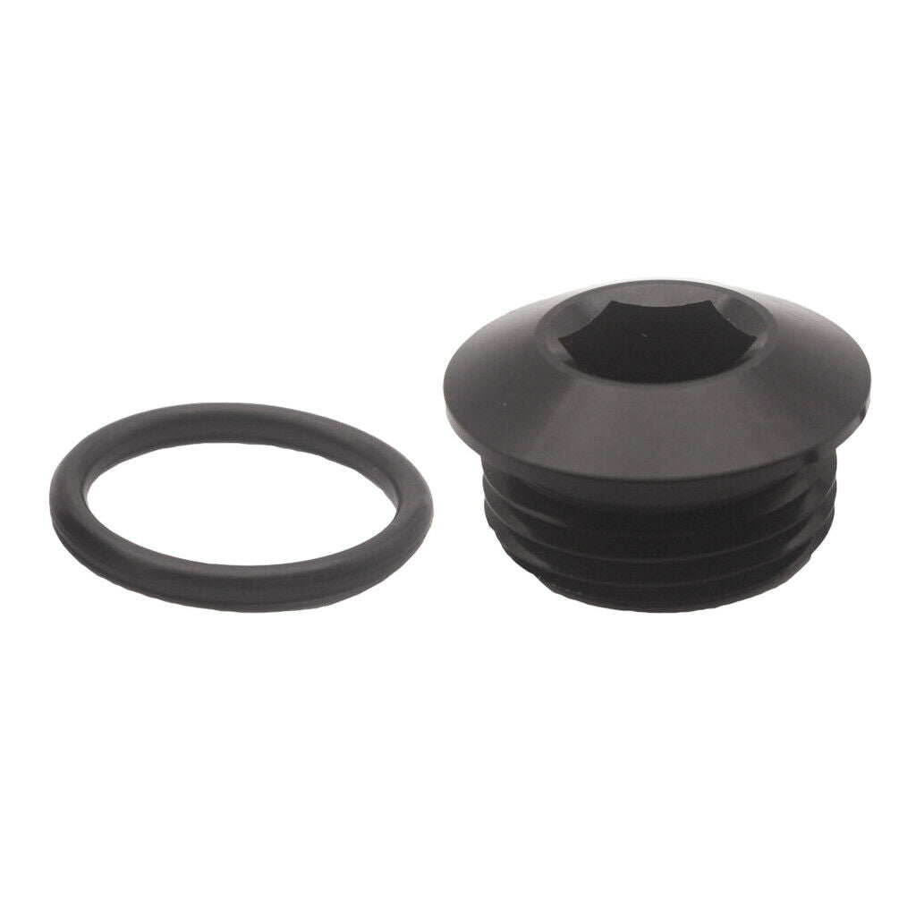 Alloy Aluminum 12 AN 12 -AN ORB Plug With O Ring Spherical Socket Black