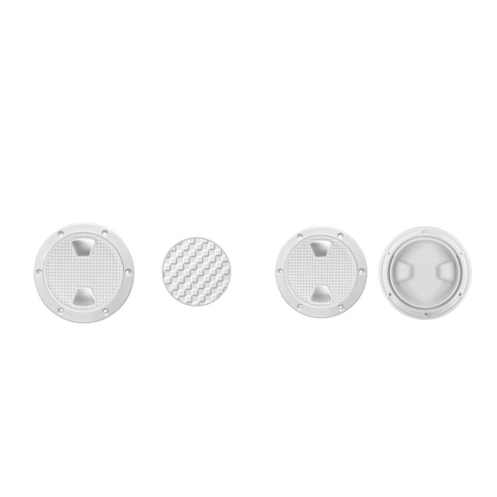 2pcs 6&8 Inch Deck Plate Waterproof Inspection Hatch Cover Lid w/ Screws for