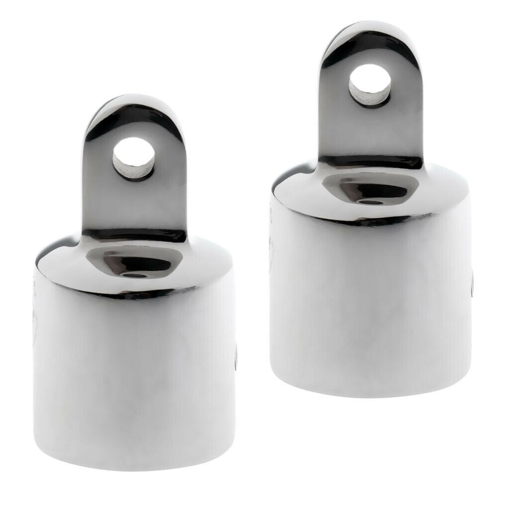 2x Boat Yacht Eye End   Bimini Top Fitting Heavy Duty Stainless Steel 22mm