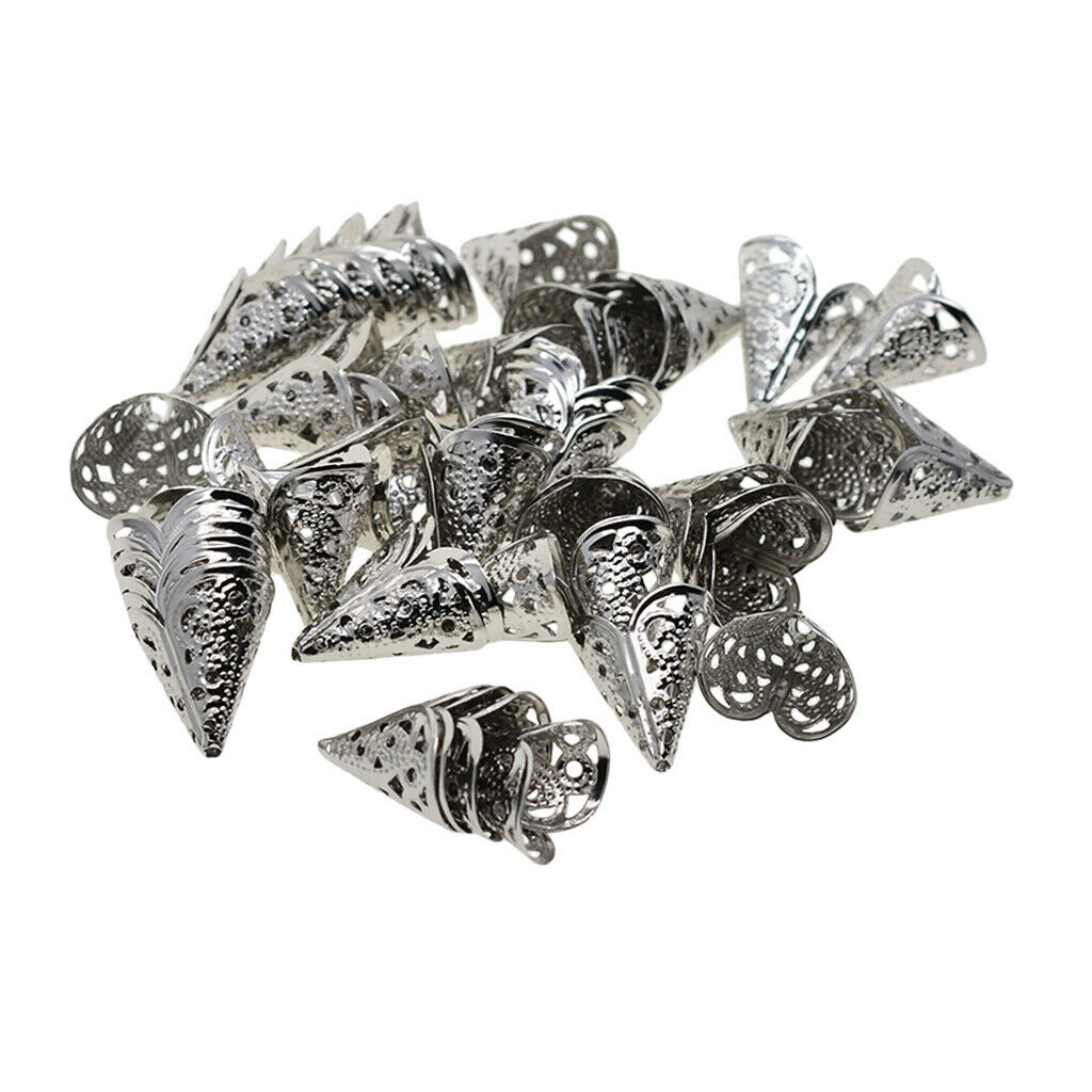 50 pieces bead caps bead caps metal bead end caps DIY jewelry accessories