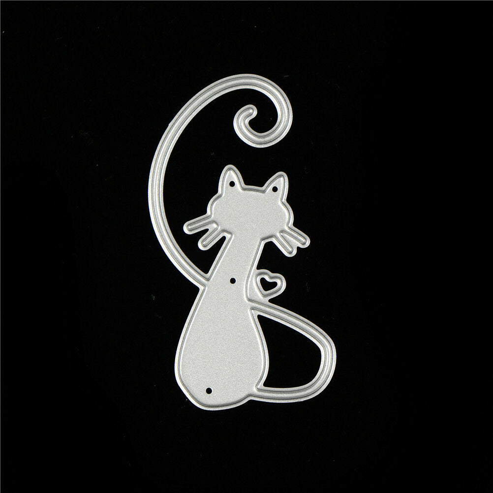 Love Cat Design Metal Cutting Dies For DIY Scrapbooking Album Paper Card.l8