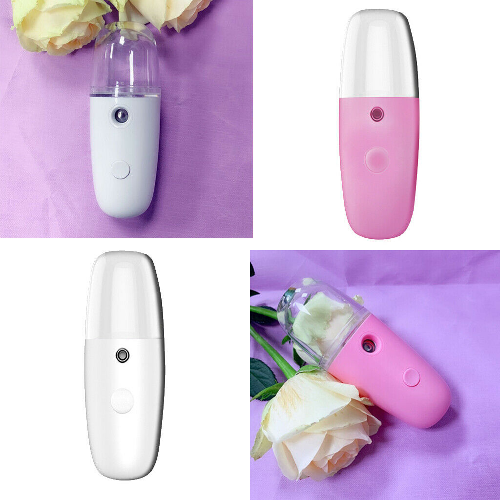 10x Handy Water Facial Mister 1oz Skincare Hydrating Nano Face Sprayer White