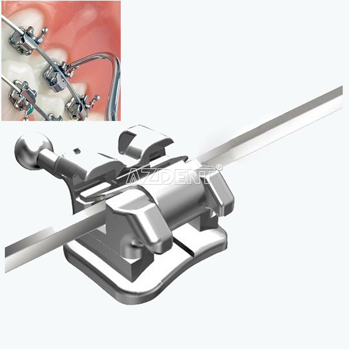 Dental Ortho Active Self-ligating Brackets Mini MBT 022 Hooks 3 4 5 Buccal Tube