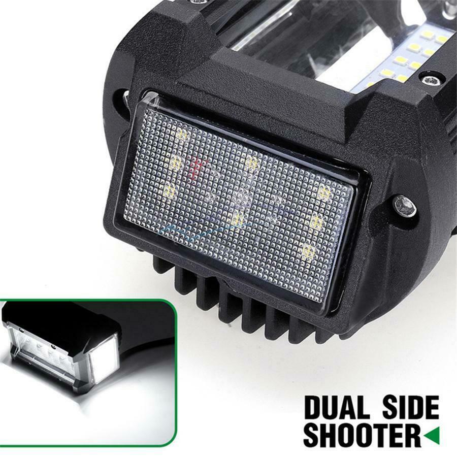 1Piece 9D Side LED Spotlight Signal Light Bar For Car 4x4 Truck Off-Road Vehicle