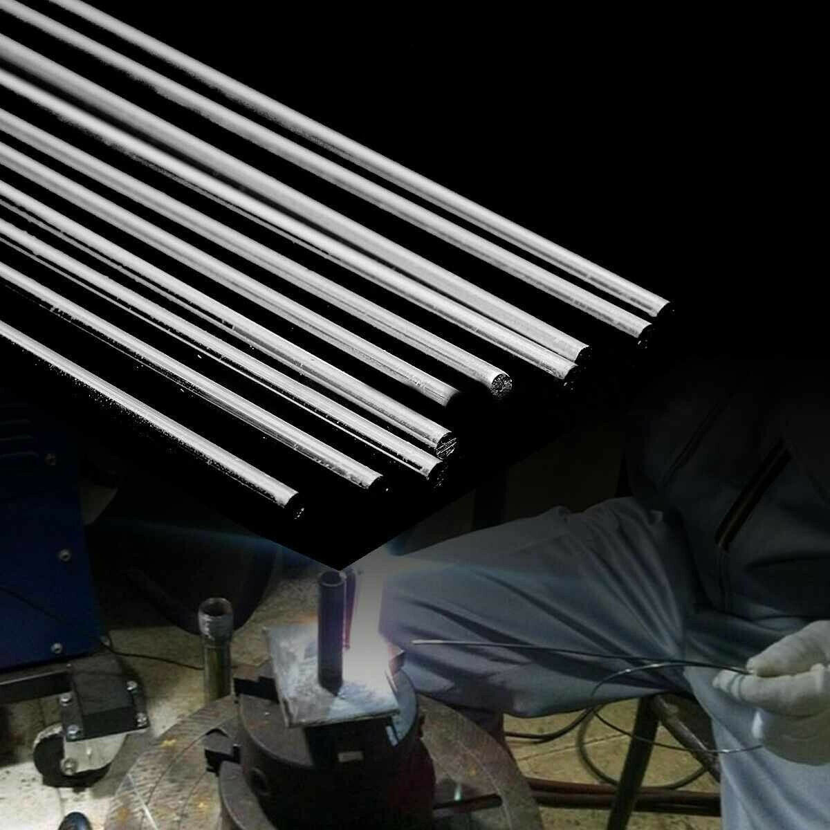 10pcs 3.2mm x 450mm Aluminium Alloy Low Temperature Welding Brazing Rod < 480°