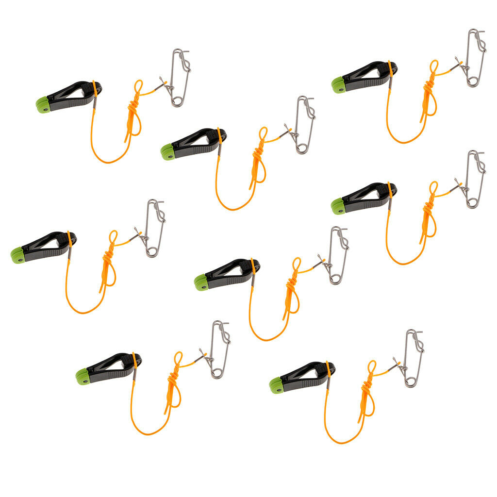 8pcs Power Grip Plus Release Clip, 17-Inch Leader with Snap, Downrigger Gears