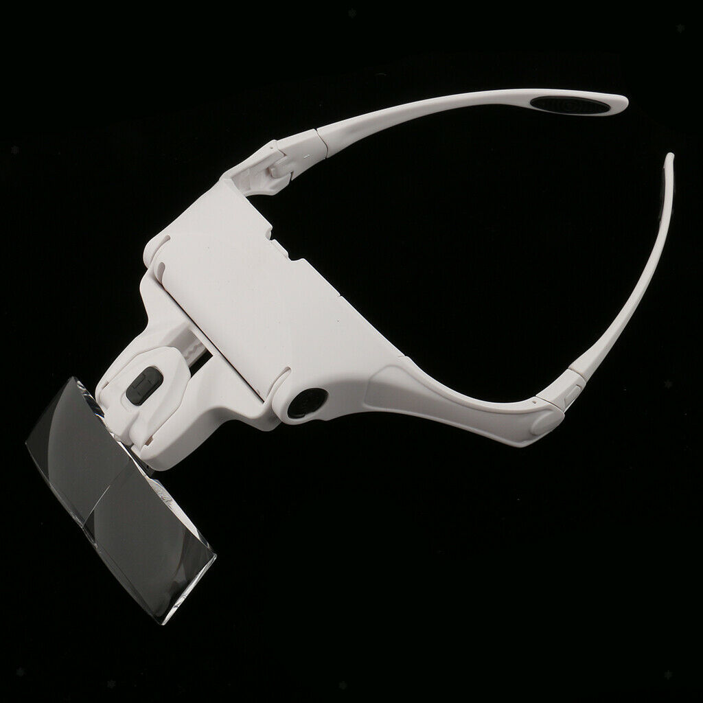 Magnifying Glasses 1.0X, 1.5X, 2.0X, 2.5X, 3.5X Hands-free LED With Headband