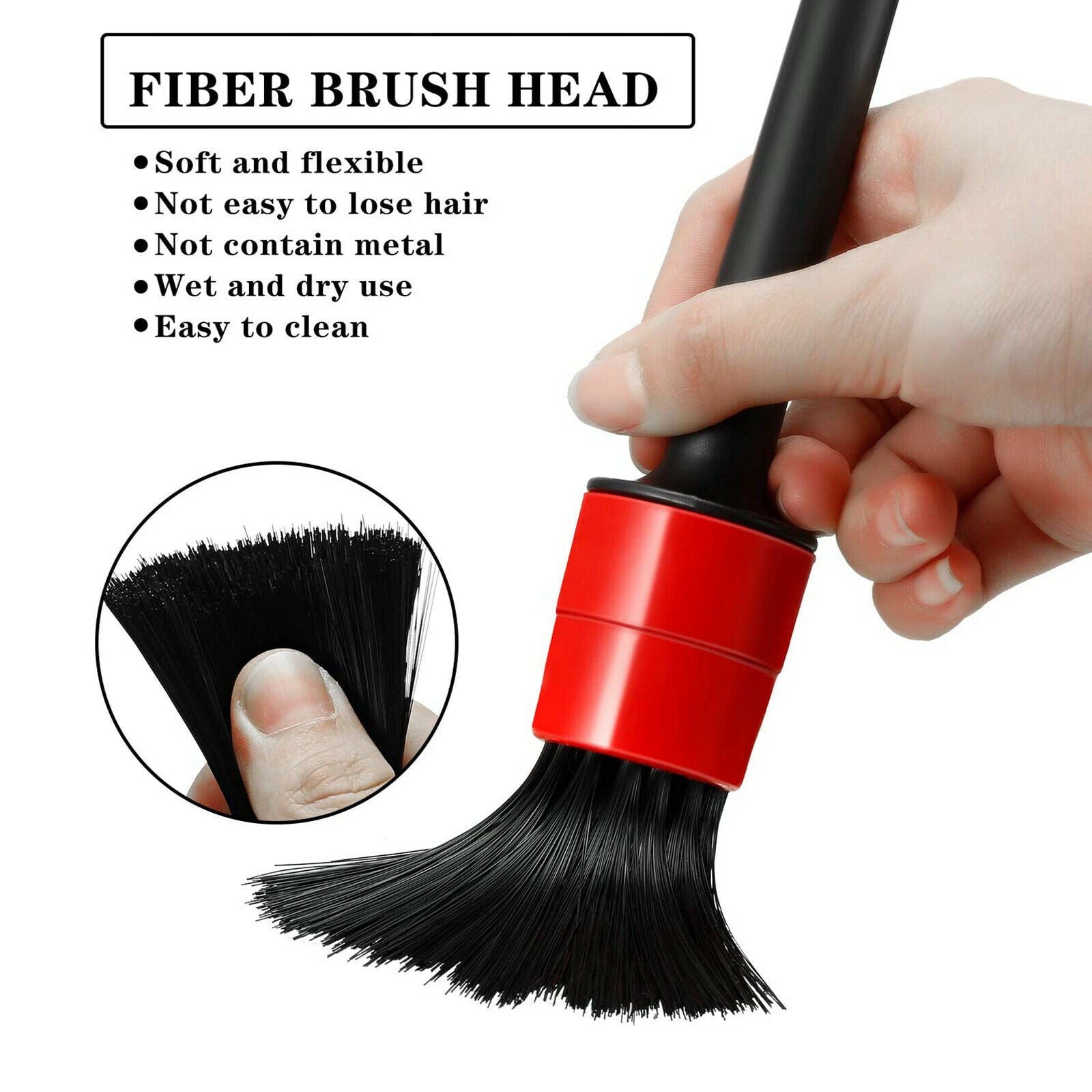 10Pieces   Easy Reach Wheel Seam Wheel & Tire Brush Car Detailing Kit