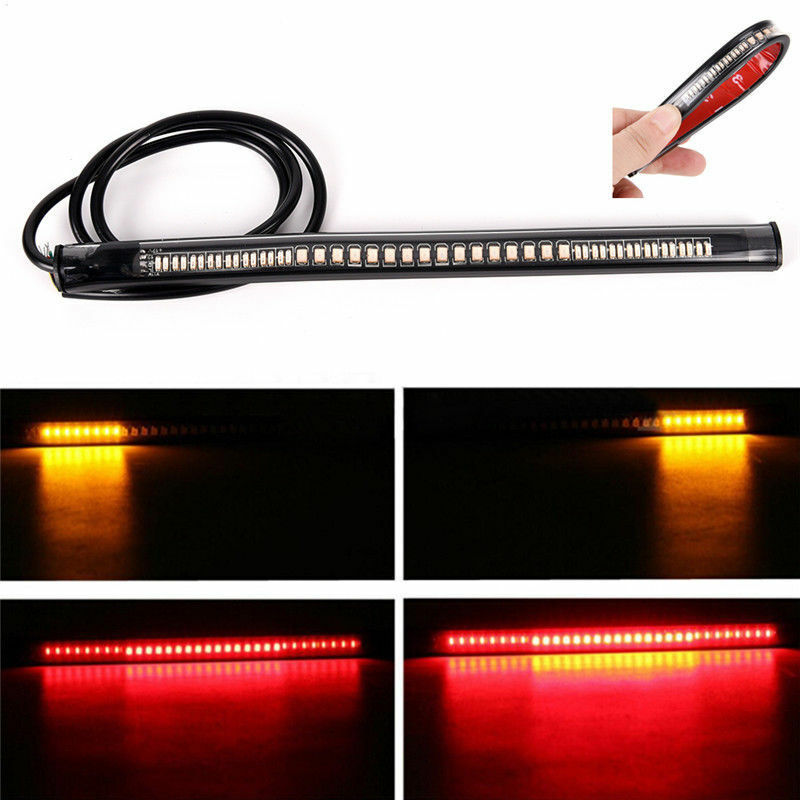 Red Motorcycle LED Scrambler Brake Tail Light Turn Signal For Bobber Cafe Racer*